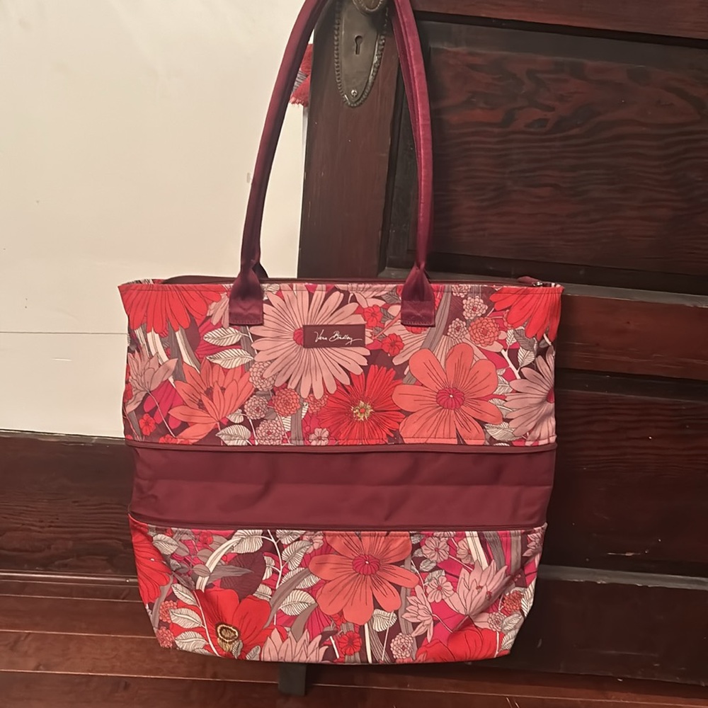 VERA BRADLEY EXPANDABLE Bohemian Blooms NEW travel weekender Bag - Picture 3 of 11